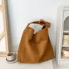 Bolso Tote Nuevo de Ante Esmerilado para Otoño e Invierno, Gran Capacidad, para Viajar, Casual, de Hombro, Bolso de Mujer Versátil y Moderno, Exportación