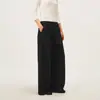 Pantalones casuales ligeros de doble pinza, suaves y resistentes a las arrugas, elásticos y nítidos, con cintura elástica y diseño de pierna ancha, que ofrecen una caída casual.