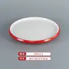 Vajilla de Melamina Plato de Dos Colores para Restaurantes de Hot Pot y Barbacoa, Plato Cuadrado de Barbacoa Comercial Imitación Porcelana