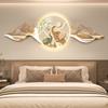Pintura de Lámpara de Lujo Ligero Moderno con Respaldo Pintura Decorativa para Dormitorio Estilo Nuevo Chino Paisaje Atmosférico Pintura Colgante de Alta Gama