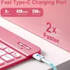 Adecuado para Apple iPad A16 Teclado Bluetooth Retroiluminado Funda Protectora Air110.9 Ranura de Carga para Lápiz Funda para Tableta M4