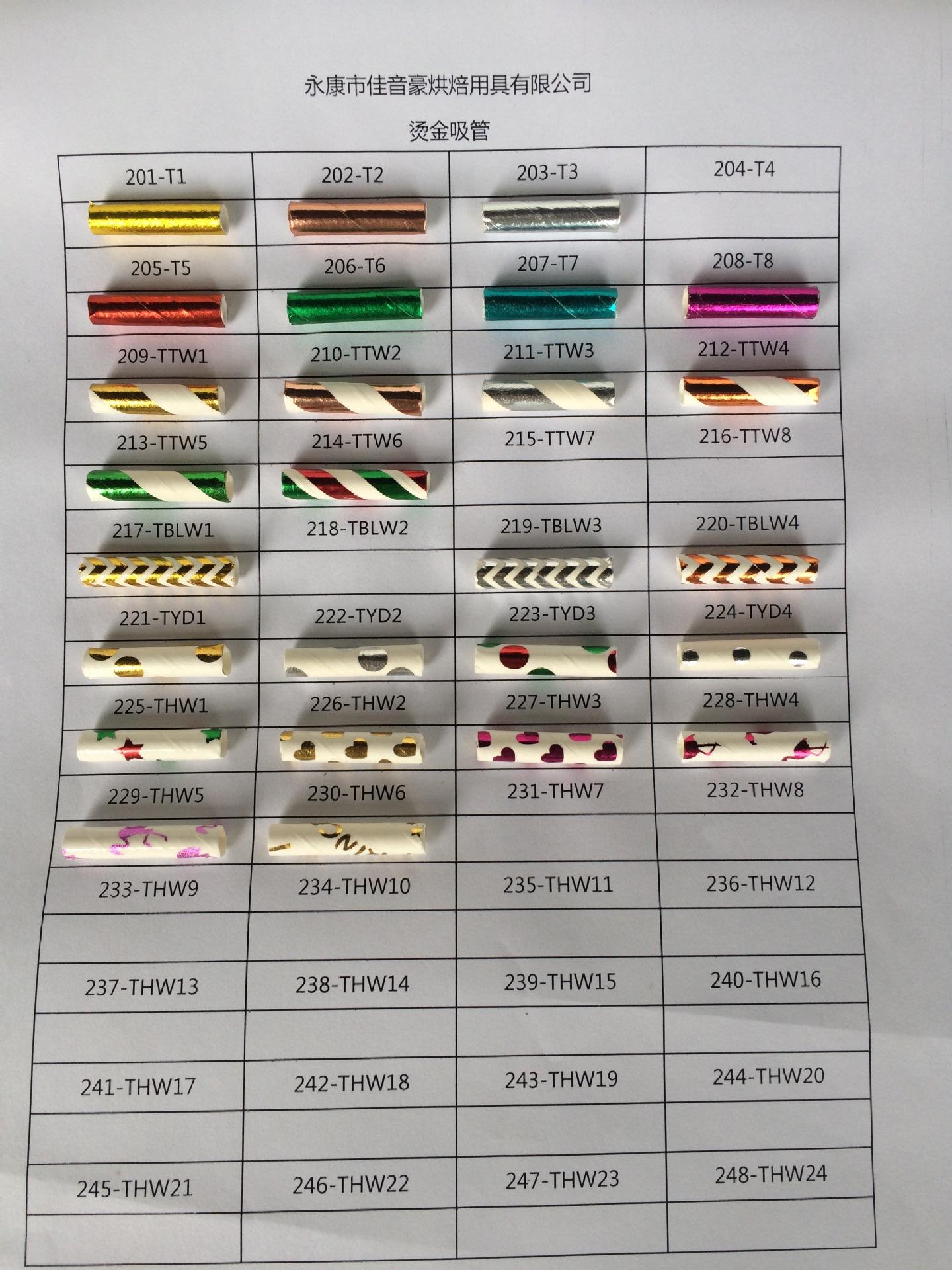 201-230烫金纸吸管