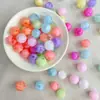 Macarrón Acrílico Dos Colores 14/16 mm Cuentas de Calabaza Cuentas Hechas a Mano Accesorios DIY Pulsera Mixta Cuentas Sueltas