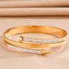 Pulsera de Acero Inoxidable de Acero de Titanio de Venta Caliente Uña Diamante de Imitación Comercio Electrónico Transfronterizo Aliexpress Amazon