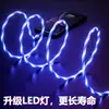 Cable de Datos Luminoso de Una Sola Línea Tipo-C Adecuado para Teléfonos Móviles Apple, Huawei, Xiaomi, Carga Transfronteriza de 2A, Estilo Club Nocturno Brillante
