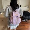 Mochila Transfronteriza Casual de Gran Capacidad para Mujer 2025 Nueva de Verano Mochila Escolar para Clase Bolsa de Salida de Viaje