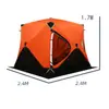 Tienda de Pesca en Hielo, No Necesita Montaje, Tienda de Apertura Rápida, Engrosada, Cálida y a Prueba de Viento Equipo de Camping, Tienda Portátil para Varias Personas