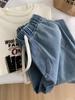 Pantalones Machete de Mezclilla Lyocell Tencel para Mujer Verano Delgados Holgados Cintura Alta Adelgazantes Combinan con Todo Dopping Pantalones Rectos