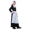 Nuevo Disfraz de Sirvienta Medieval para Niños de Halloween 2025 Pañuelo para la Cabeza, Cuello y Delantal - Traje de Tres Piezas