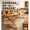 Escritorio de madera maciza, mesa grande multifuncional para sala de estar, mesa de comedor, banco de trabajo integrado, uso doméstico simple, mesa de lectura y estudio para padres e hijos