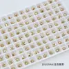 Rinestones para Uñas Dongzhou 5mm Copo de Nieve Fondo Puntiagudo Rinestones Accesorios para Aretes DIY Lujo Ligero Elegante Flor Decoración para Uñas Rinestones