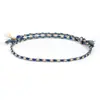Pulsera Trenzada de Cuerda Roja de Cuatro Hilos con Diseño de Colores, Hebilla Ping An Nueva, Pulsera de Cuerda Simple a Mano para Mujer