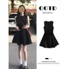 Vestido branco de verão para mulheres, estilo Hepburn de herdeira rica, traje de socialite, evasê, de alta classe, elegante, vestido branco puro