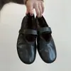 Versão em Couro Macio~ Design Estiloso com Lã Adicionada, Sola Macia Confortável, Sapatos Mary Jane Baixos de Uma Tira para Mulheres, Sapatilhas Fashion e Quentes