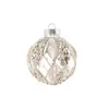 Nuevo Producto 8cm Plástico Transparente Polvo Pegajoso Polvo Dorado Bola Colgante Colgante para Árbol de Navidad Decoración Colgante Accesorios Accesorios en Stock