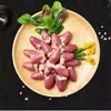 Coração de frango cru, vísceras de frango, coração de frango, coração de frango cru congelado, espetinhos de coração de frango assado e cozido, coração de frango fresco sem aditivos