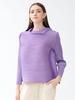 Camiseta de Mujer Talla Grande Color Sólido Moda Delgado Estilo Casual Plisada Manga Larga Línea A Cuello Bufanda Nuevo Estilo Primavera 2026