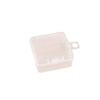 Caja de Plástico Transparente Cuadrada de PP Caja de Embalaje con Agujero para Colgar 4.5 Caja Cuadrada Accesorios de Cuentas Piezas de Joyería Caja de Almacenamiento