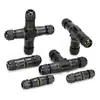 Conector rápido impermeable tipo T de tres vías 3 núcleos 5 núcleos Terminal IP68 conector de cable enchufe de cable exterior