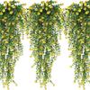 Vendas Diretas da Fábrica Transfronteiriças Eucalipto Artificial Camélia Pendente Videira de Flor Artificial Orquídea Aranha Flor Falsa Artificial de Plástico para Exterior