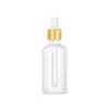 Frasco de vidro de 30ml para óleo essencial, frasco conta-gotas de 50ml com ponta de borracha, frasco de amostra transparente, frasco dispensador de essência cosmética, frasco vazio