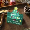 Cartão de Boas-Vindas de Natal Fofo Estilo Ins Pintura a Óleo Criativo Sensação de Alto Padrão Presente DIY Cartão de Bênção de Festival Cartão com Mensagem Manuscrita