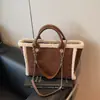 Bolso de Hombro de Cuero y Terciopelo de Alta Gama para Mujer de Invierno con Cadena, Elegante y con Estilo para el Trabajo, Bolso Tote 2026