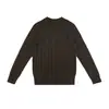 Suéter Yutang "30% Lã" estilo RL com trança, gola redonda, novo suéter masculino outono/inverno
