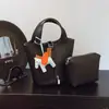 Bolsa Saco Transfronteiriça com Padrão de Lichia de Alta Qualidade para Mãe e Filho Bolsa de Ombro Único Grande Capacidade para o Dia a Dia Cesta de Legumes Bolsa de Mão Feminina Personalizada