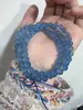 Cuentas Sueltas de Aguamarina Hielo Natural para Pulsera de Cristal Hecha a Mano DIY, Accesorios para Pulsera y Collar para Mujeres