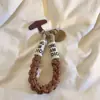 Colgante de Gato Negro Lindo Correa para Funda de Teléfono Móvil Correa Corta para Muñeca Cadena para Colgar Taza de Agua Fuerte y Duradera Universal para Teléfono Móvil