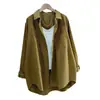 Chamarra Camisa de Manga Larga de Algodón Estilo Coreano para Mujer, Nueva para Primavera y Otoño, para el Trabajo, Holgada, Rejuvenecedora, Versátil, Cardigan