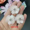 Adesivos de Flor de Sapato 3D Decorativos de Tecido com Lantejoulas para Capas de Celular, Miçangas Artesanais, Acessórios de Bolsa e Enfeites Florais