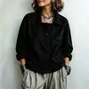 Chaqueta Corta Retro con Solapa de Ante Sintético Estilo Europeo Americano para Mujer de un Solo Botón Holgada Casual Chaqueta Superior de Forro Polar de Ante