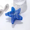 Presilha de Cabelo Acetato Novo Estilo Oceano Caranguejo e Estrela do Mar com Design de Alta Qualidade, Pinça de Cabelo Shark Clip de Luxo Leve Acessório de Cabelo para Mulheres