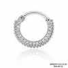 Anillo de Nariz Retro de Acero Inoxidable Moode Street Anillo para Hélice de Oreja Luna Serpiente Anillo Margarita Anillo Sin Costura Pendientes de Cadena Comercio Exterior
