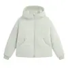 Invierno Nuevo Estilo Casual al Aire Libre Chaqueta de Algodón con Capucha para Mujer Gruesa Cálida Holgada Moda Nueva Ropa de Algodón Lirio de Nieve