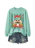Amazon eBay estación independiente moda divertida versátil mujer nuevo cascanueces rama de pino bastón sudadera para exportación