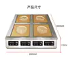 Estufa Eléctrica de Cerámica Comercial Zhejiang, Tipo Gabinete de Mesa Cuatro Placas Alta Potencia Múltiples Placas Múltiples Ojos Cocina de Inducción, Olla de Barro Máquina de Arroz