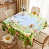 Toalha de Mesa Estilo Pintura a Óleo Vintage 2025 Novo Modelo Luxo Leve Alta Qualidade Impermeável Resistente a Óleo Antiderrapante Lavável para Mesa de Jantar e Mesa de Centro