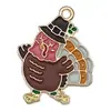 Pascua Dibujo Animado Acción de Gracias Hoja de Arce Calabaza Pavo Creativo DIY Accesorios Llavero Colgante Pequeño