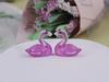 Paisagem Micro Selecionada Cuidadosamente Ornamento Grande de Flamingo Luminoso Resina Cisne Estéreo DIY Chave Colar Acessórios de Joias