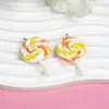 Colgante de Joyería para Pulsera DIY Llavero Material Dingyi Piruleta Arcoíris Luna Fría Resina Galvanizada con Uña de Cuerno de Oveja
