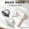 Espejo de Maquillaje de Mano en Forma de Corazón de Fábrica en Stock, Espejo de Maquillaje Portátil Giratorio, Espejo Plegable de Viaje Personalizable con Logo
