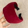 Diadema Ancha Estilo Nazha Antideslizante Alta Gama Para Lavado Facial Tarjeta para el Cabello Grande Color Sólido Combinación Perfecta Diadema Vintage Accesorios para Mujeres