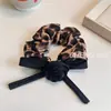 Lazo para el Pelo con Estampado de Leopardo y Flores Cuerda para el Pelo Coreana Otoño e Invierno Alta Elasticidad Cola de Caballo Cuerda para el Pelo Accesorios para el Cabello para Mujeres