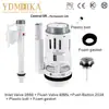 Kit de Reparación para Descarga de Inodoro de un Solo Botón MEIKA Entrada de Agua de Gran Calibre para Relleno Rápido K4088S