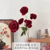 5 Rosas de Montaña de Nieve Artificiales para Decoración de Escena de Salón de Bodas, Materiales DIY de Mesita de Noche de Habitación de Boda, Arreglo de Boda
