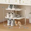 Estante divisorio para zapatero, estante divisorio para zapatero, armario divisorio de dormitorio, estante de almacenamiento de doble capa, solución de almacenamiento de zapatos