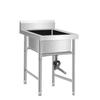 Fregadero de verduras de acero inoxidable 304, descongelación comercial, tres lavabos, lavabo de hotel, lavandería simple, piscina, escuela, tres lavabos, 2 piscinas